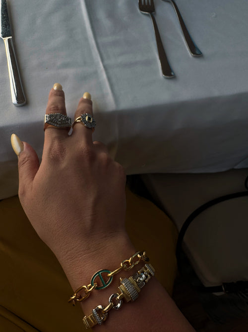 14K altın kaplama D*or marka muadil bilezik