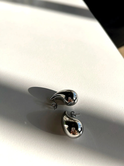 Bottega Çelik Küpe Silver