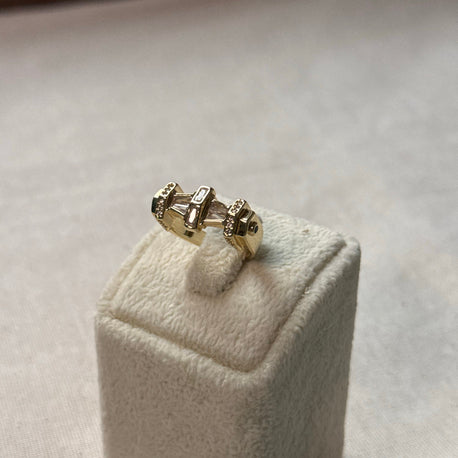 Zirkon taşlı şövalye yüzük white