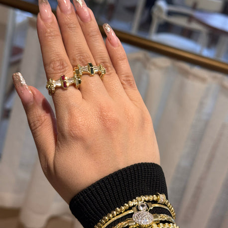 Zirkon taşlı şövalye yüzük white