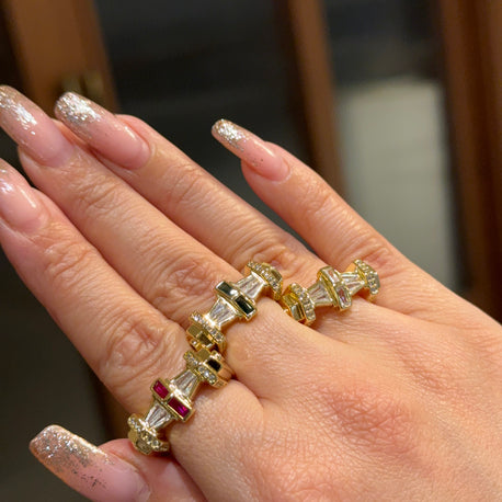 Zirkon taşlı şövalye yüzük white